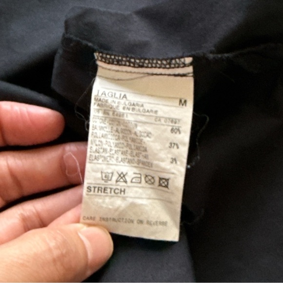 United Colors of Benetton black tunic blouse size M EUC VS0008 - Picture 4 of 6